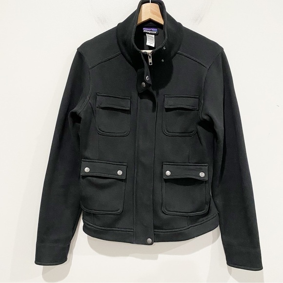 PATAGONIA Women’s Better Jacket Full Zip Pockets Black Cargo Size Small - Picture 1 of 8